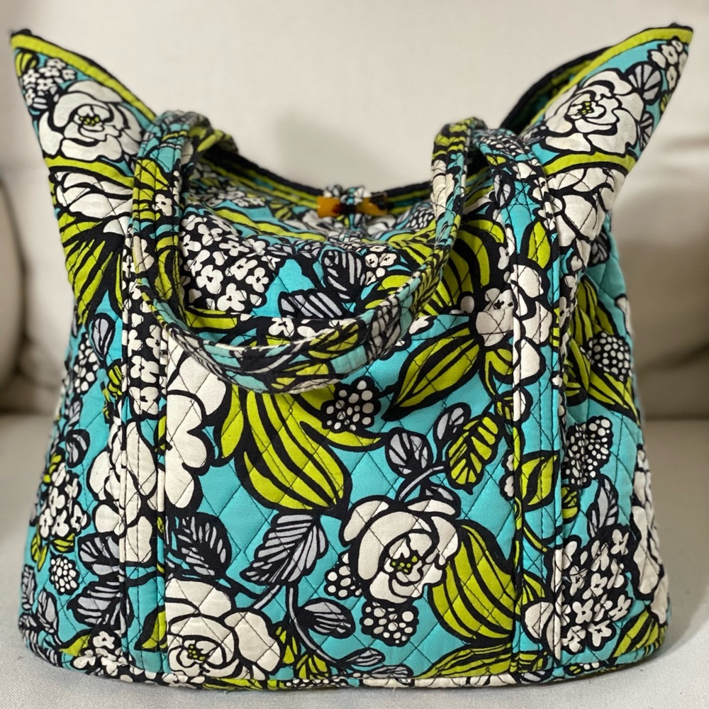 Vera Bradley floral quilted tote